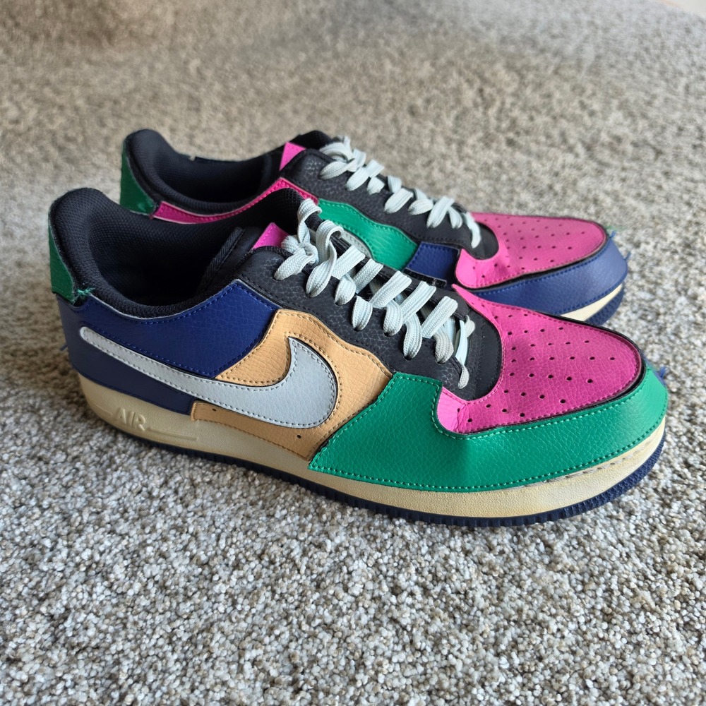 Nike Air Force 1 Low 07 LX Multi Color Men Size 11 Patch DB2576-001 Casual Rare